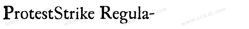 ProtestStrike Regula字体转换